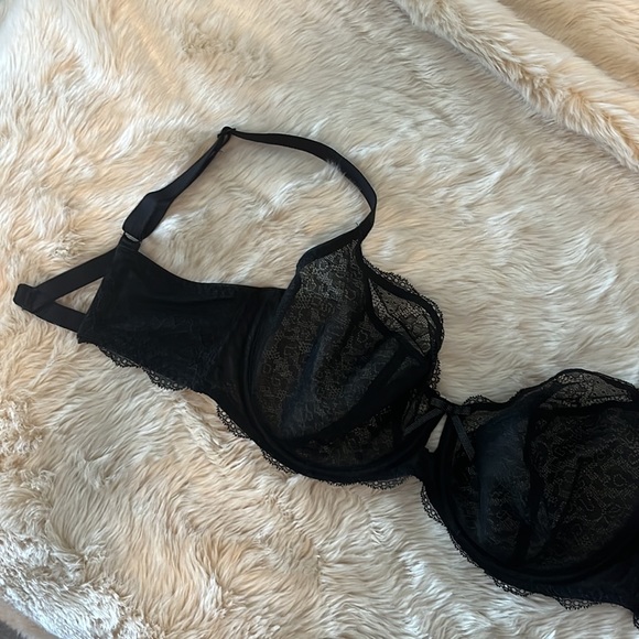 Freya Black Lace Bra Size:US 34 H - Picture 3 of 7